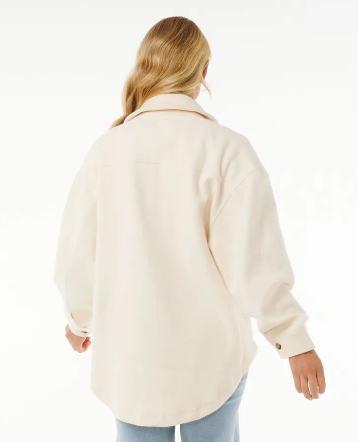 High Tide Fleece Shacket-Willocks Surf