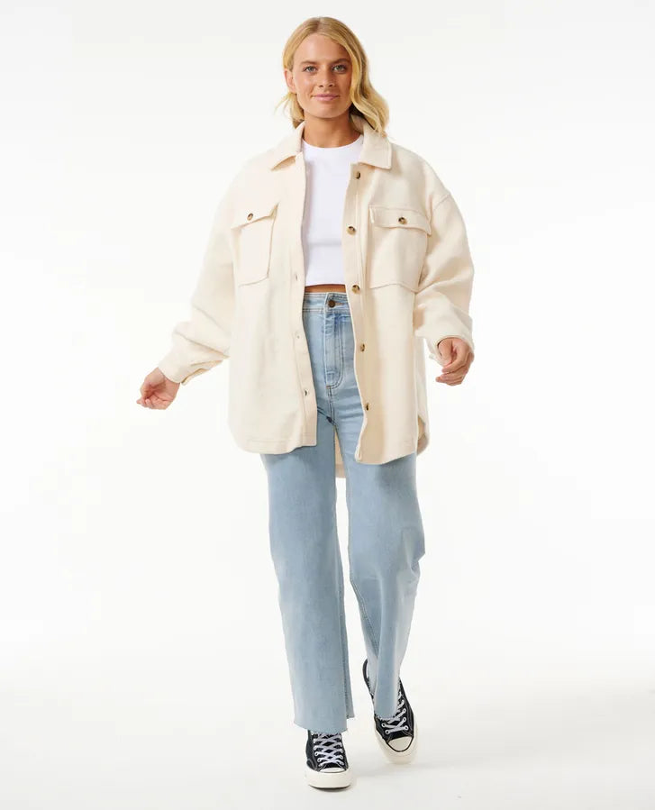 High Tide Fleece Shacket-Willocks Surf