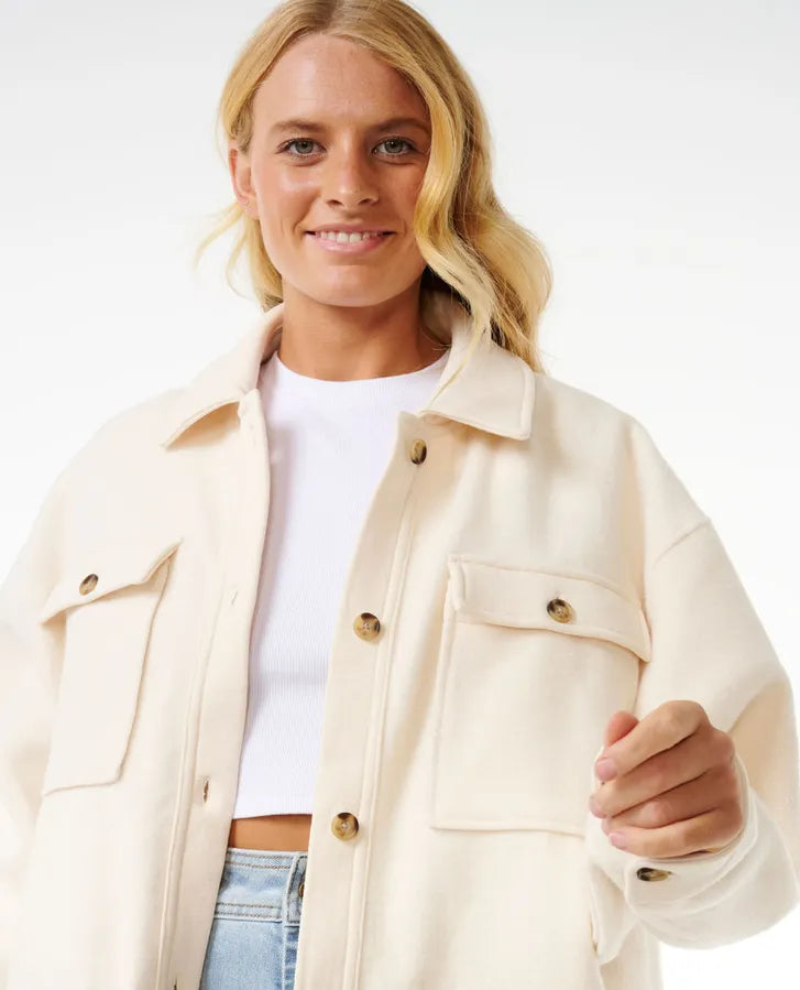 High Tide Fleece Shacket-Willocks Surf