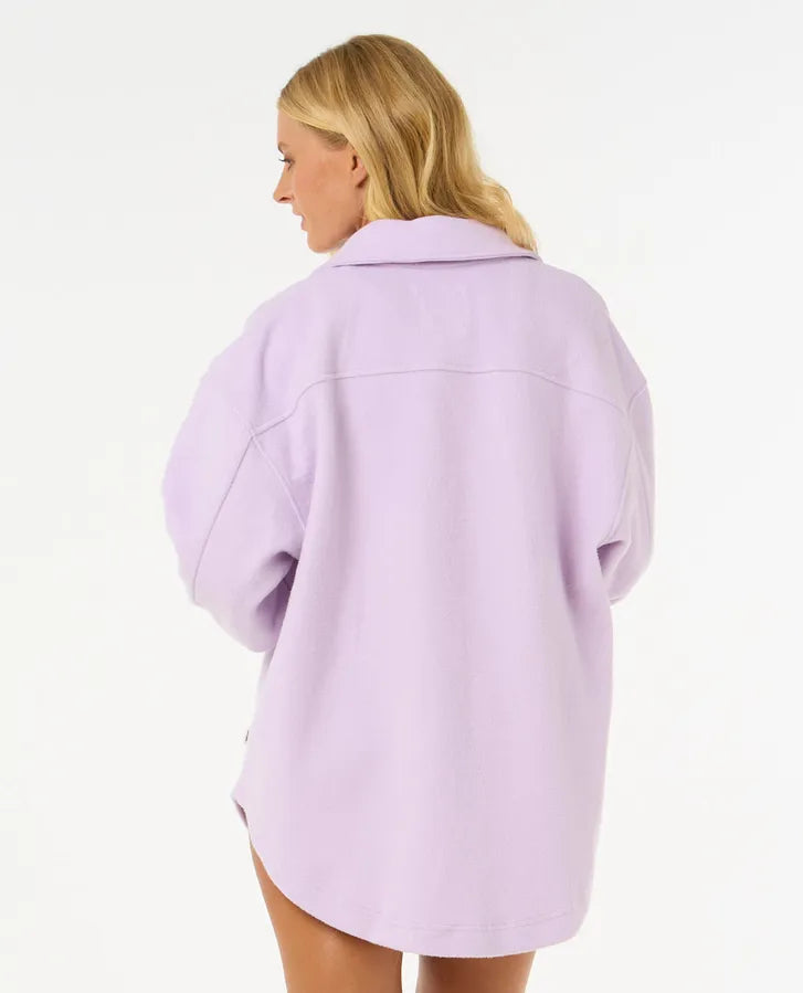 HIGH TIDE FLEECE SHACKET-Willocks Surf