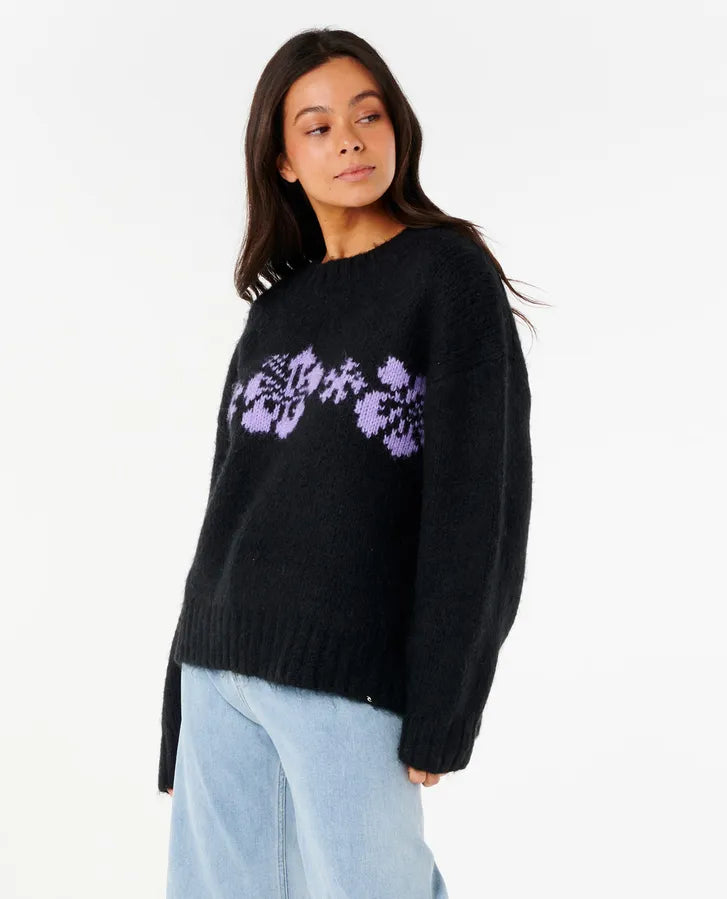 CALA NIGHTS HIBISCUS KNIT CREW-Willocks Surf