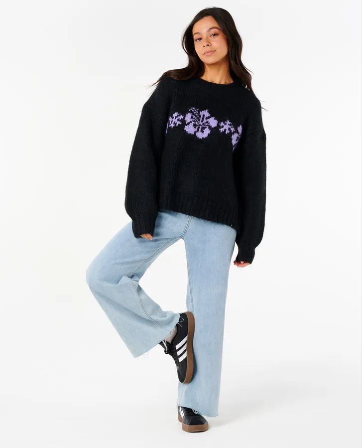 CALA NIGHTS HIBISCUS KNIT CREW-Willocks Surf