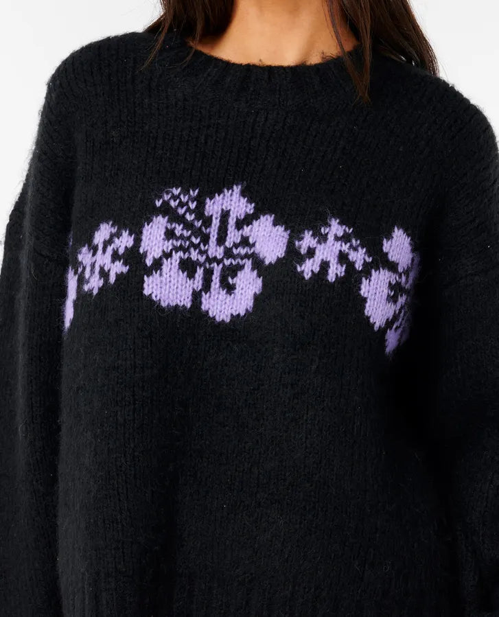 CALA NIGHTS HIBISCUS KNIT CREW-Willocks Surf