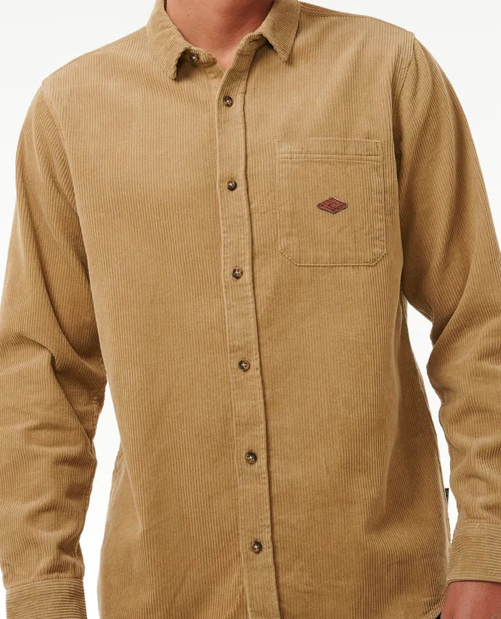 Classic Surf Cord Long Sleeve Shirt-Willocks Surf