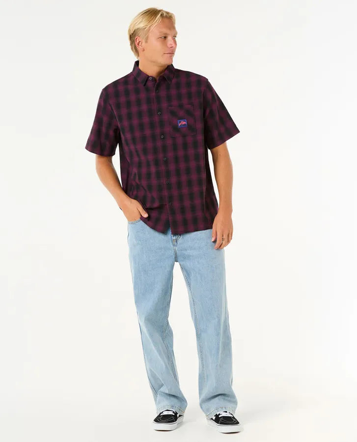 RAW ENERGY S/S PLAID SHIRT
