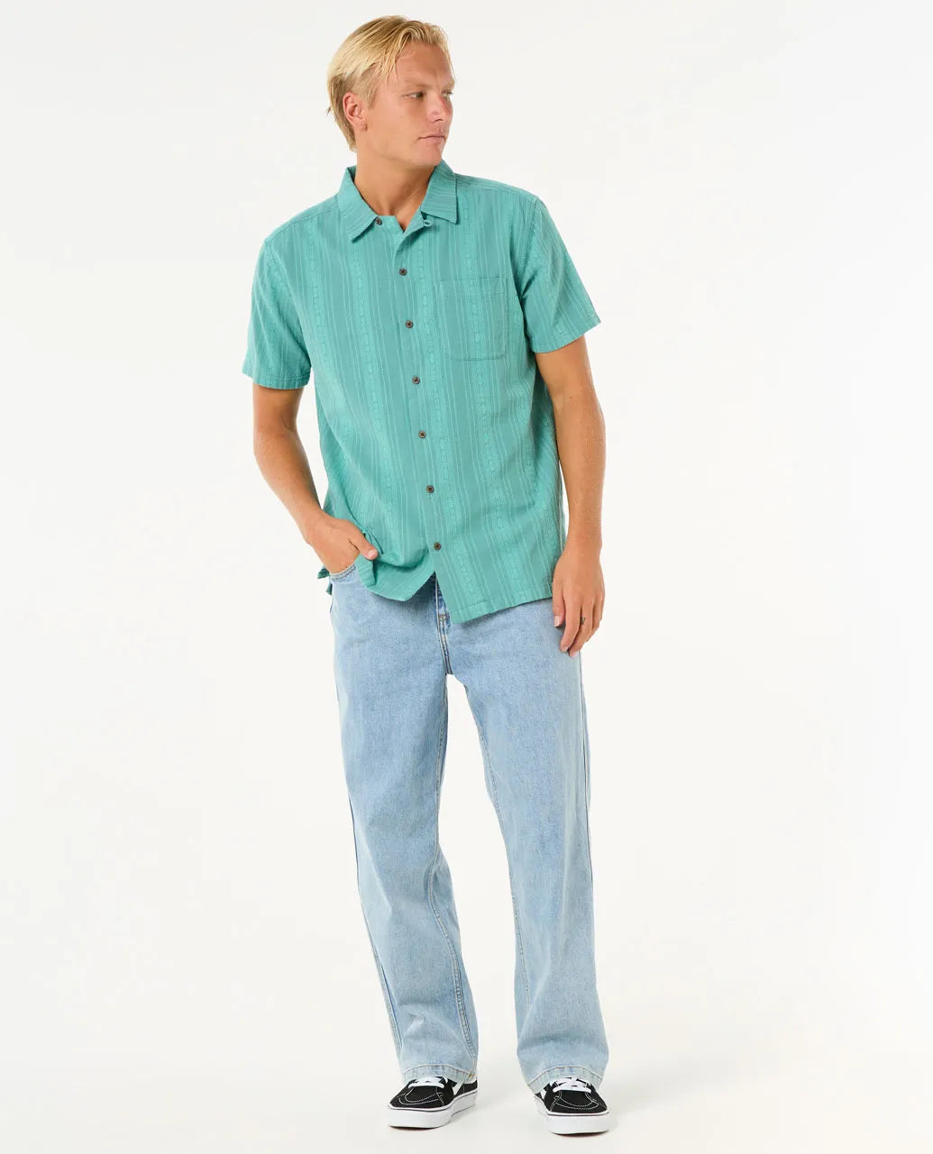 Raw Energy Stripe Short Sleeve Shirt