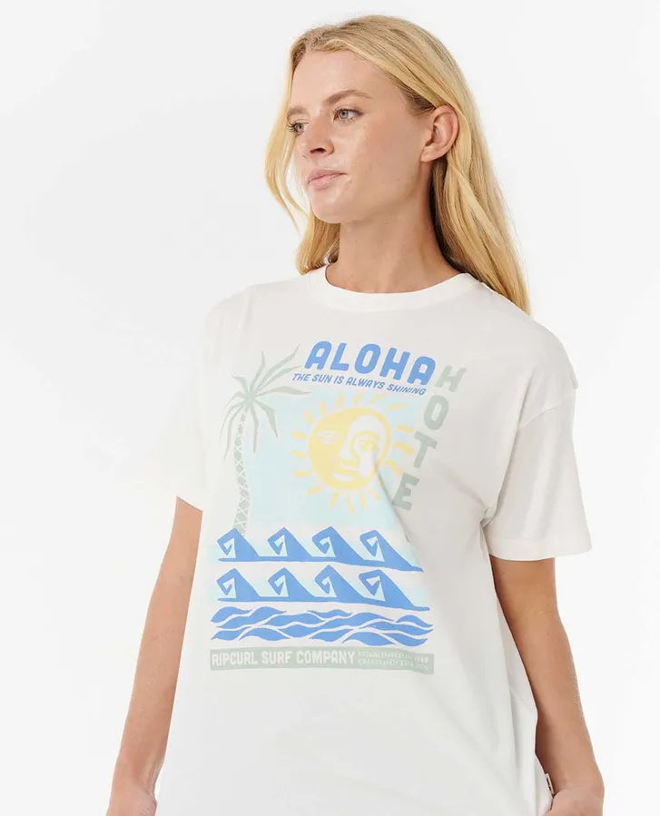 Aloha Hotel Relaxed Tee-Willocks Surf