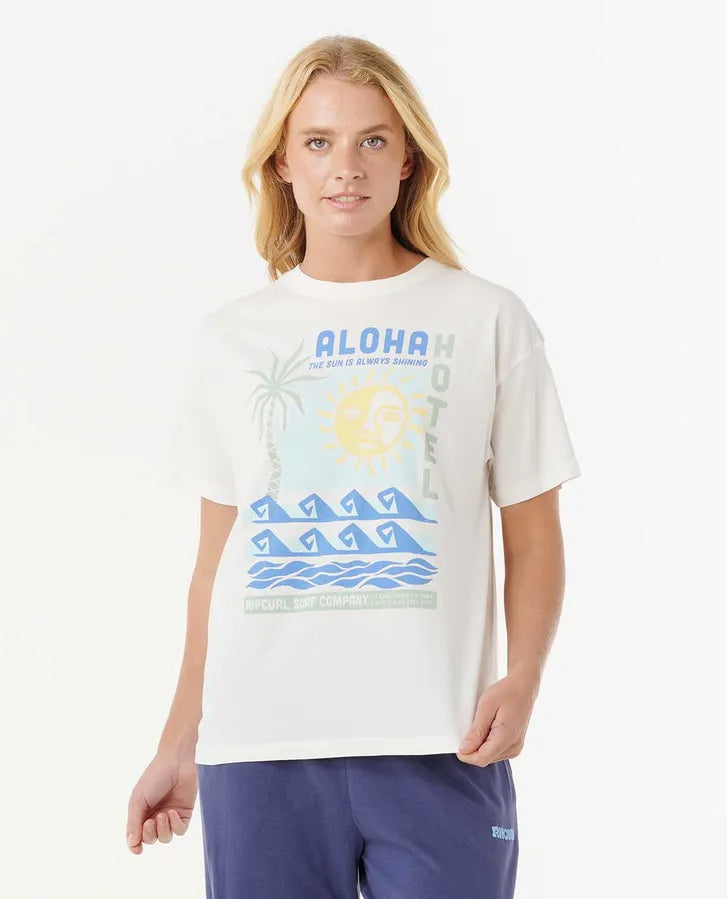 Aloha Hotel Relaxed Tee-Willocks Surf