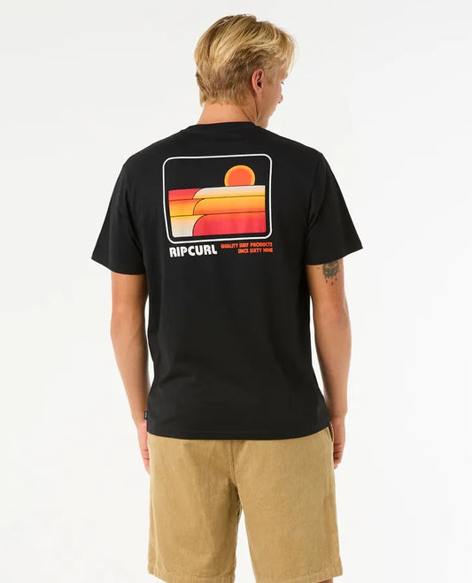 SURF REVIVAL STACKED TEE-Willocks Surf
