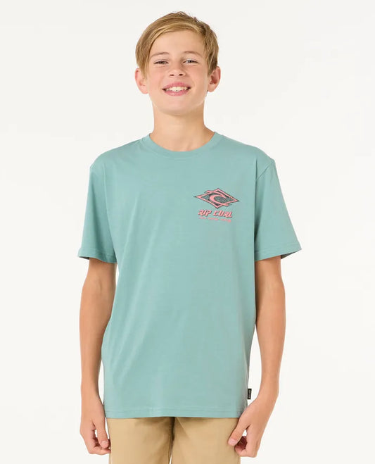 Raw Energy Dolphin Tee - Boys (8-16 years)-Willocks Surf