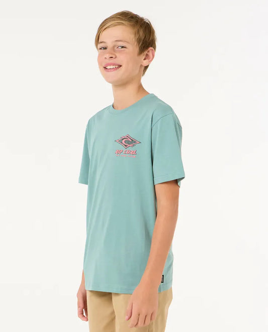 Raw Energy Dolphin Tee - Boys (8-16 years)-Willocks Surf