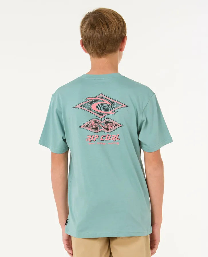 Raw Energy Dolphin Tee - Boys (8-16 years)-Willocks Surf