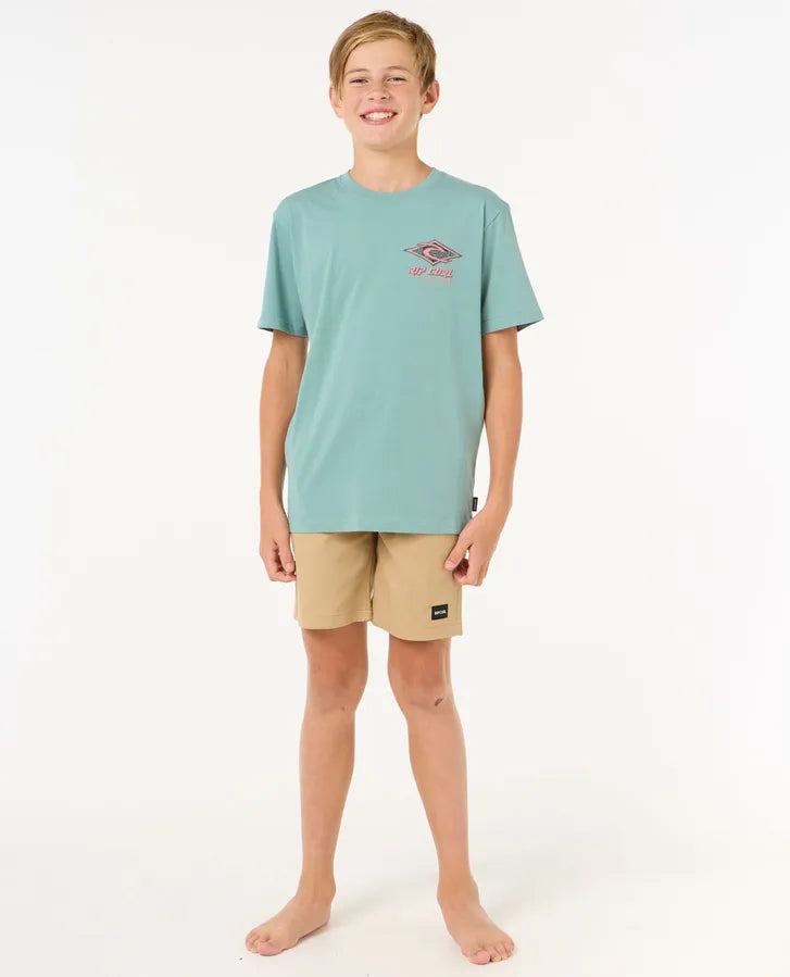 Raw Energy Dolphin Tee - Boys (8-16 years)-Willocks Surf