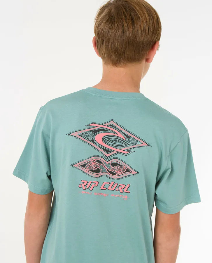 Raw Energy Dolphin Tee - Boys (8-16 years)-Willocks Surf