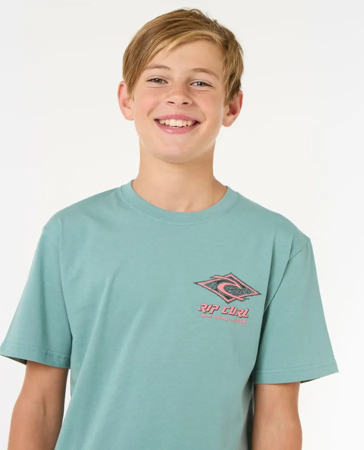 Raw Energy Dolphin Tee - Boys (8-16 years)-Willocks Surf
