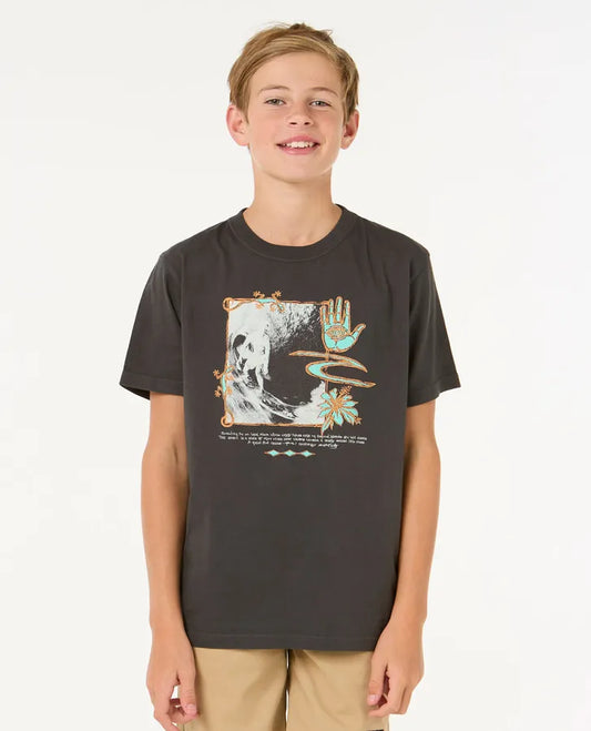 Raw Energy Gecko Tee - Boys (8-16 years)-Willocks Surf