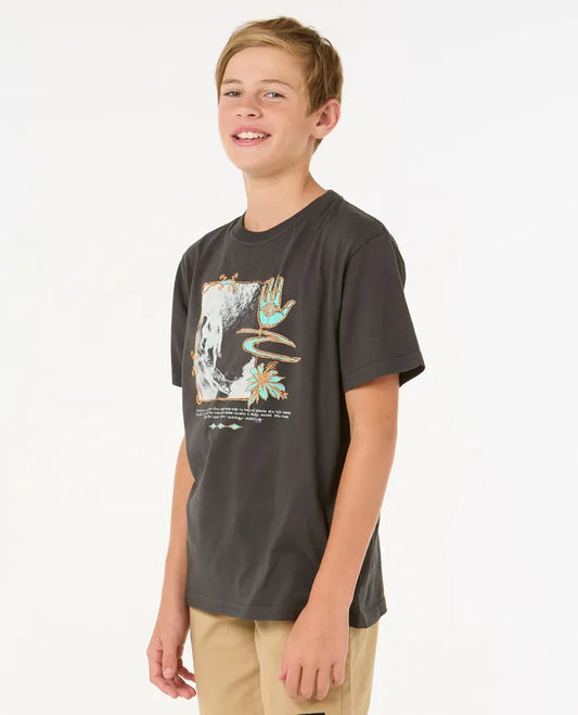 Raw Energy Gecko Tee - Boys (8-16 years)-Willocks Surf