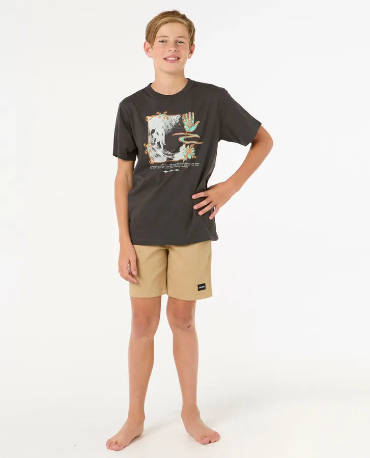 Raw Energy Gecko Tee - Boys (8-16 years)-Willocks Surf