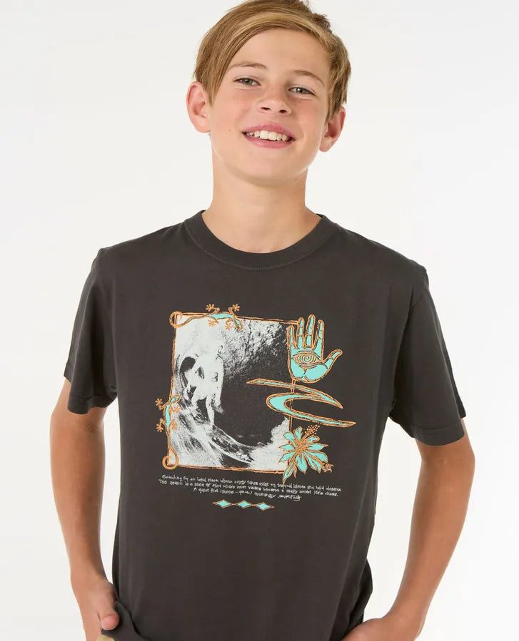 Raw Energy Gecko Tee - Boys (8-16 years)-Willocks Surf