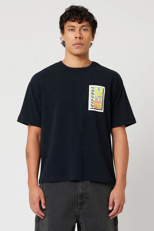 Rip Curl Hot Locals Tee Black-Willocks Surf