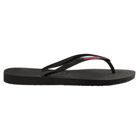Slim Rubber Logo Black/Neon Pink-Willocks Surf