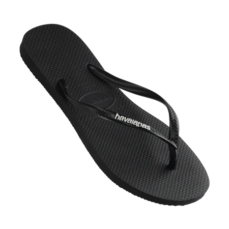 Slim Rubber Logo Black/White