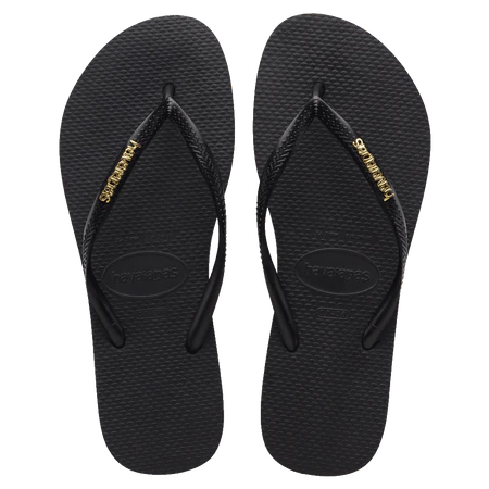 Slim Metal Logo Black/Gold