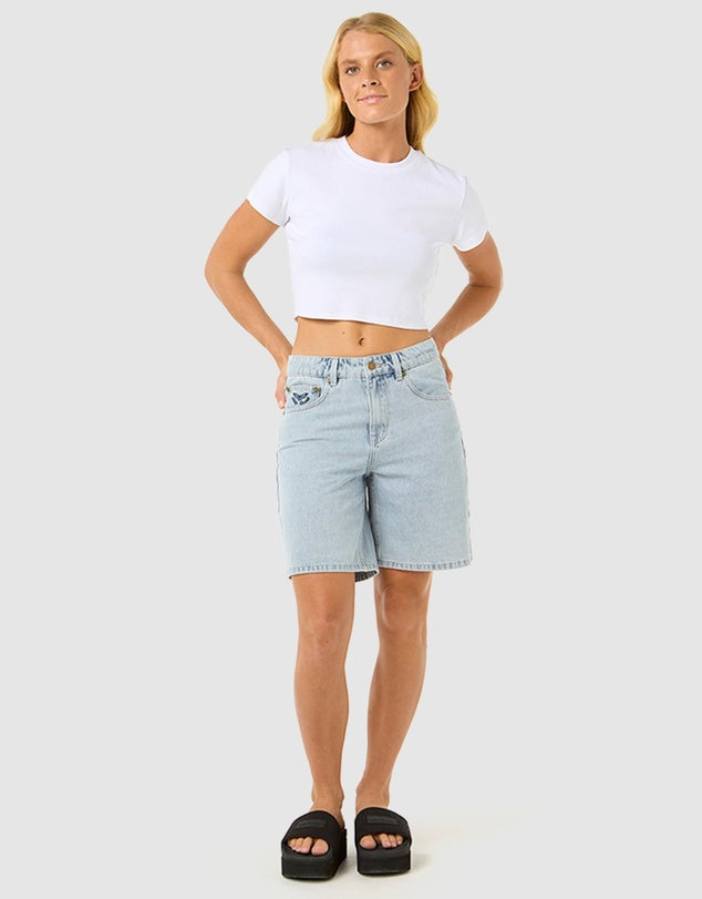 Aggie Relaxed Demin Short-Willocks Surf
