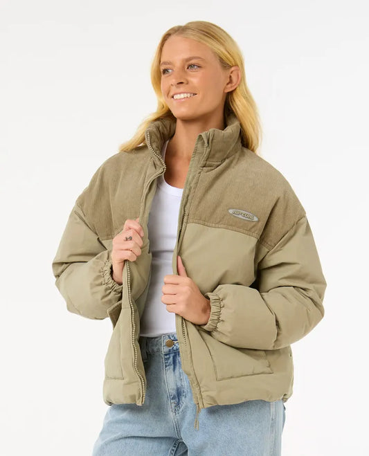 HIGH TIDE MIXED CORD PUFFER-Willocks Surf