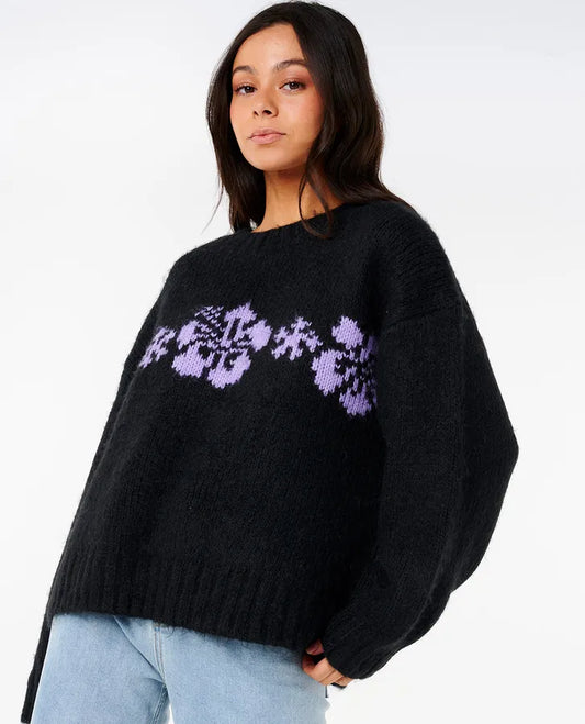 CALA NIGHTS HIBISCUS KNIT CREW