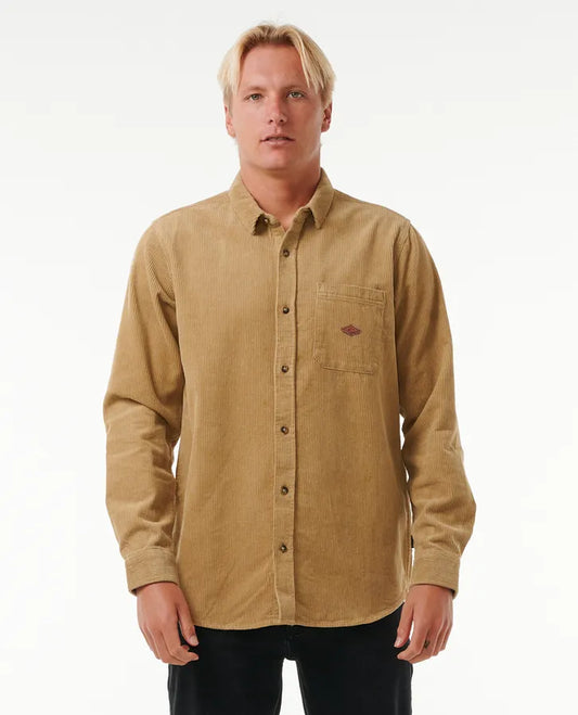 Classic Surf Cord Long Sleeve Shirt-Willocks Surf