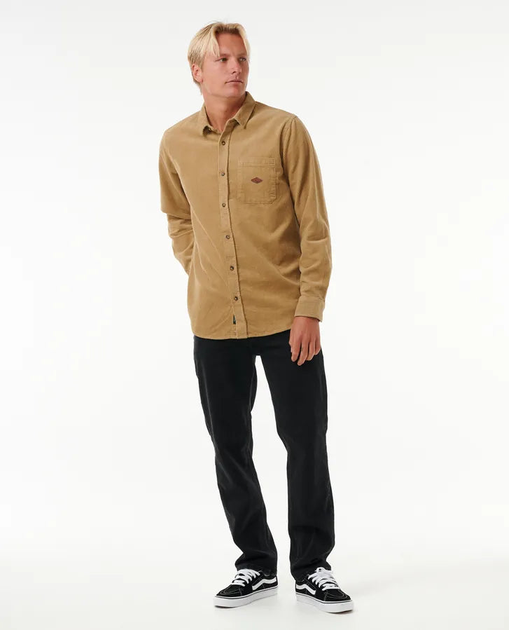 Classic Surf Cord Long Sleeve Shirt-Willocks Surf