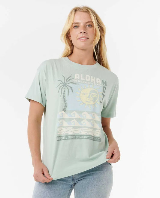 Aloha Hotel Relaxed Tee-Willocks Surf