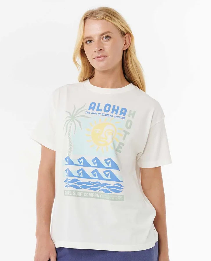 Aloha Hotel Relaxed Tee-Willocks Surf