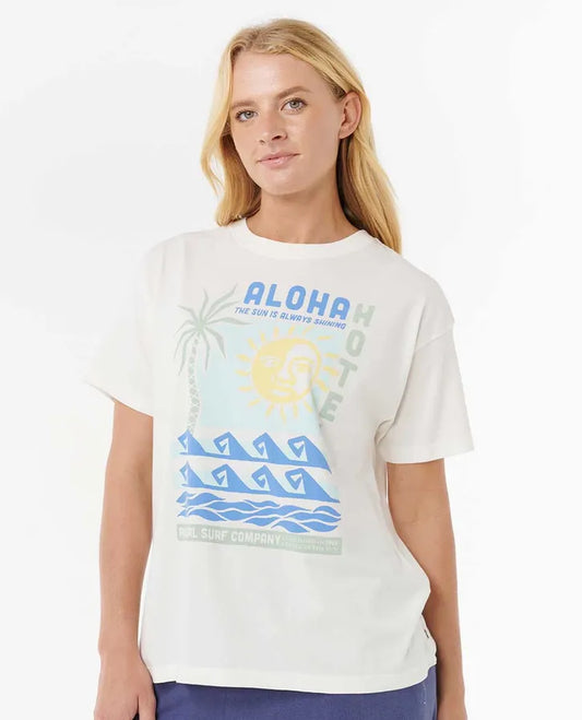 Aloha Hotel Relaxed Tee-Willocks Surf