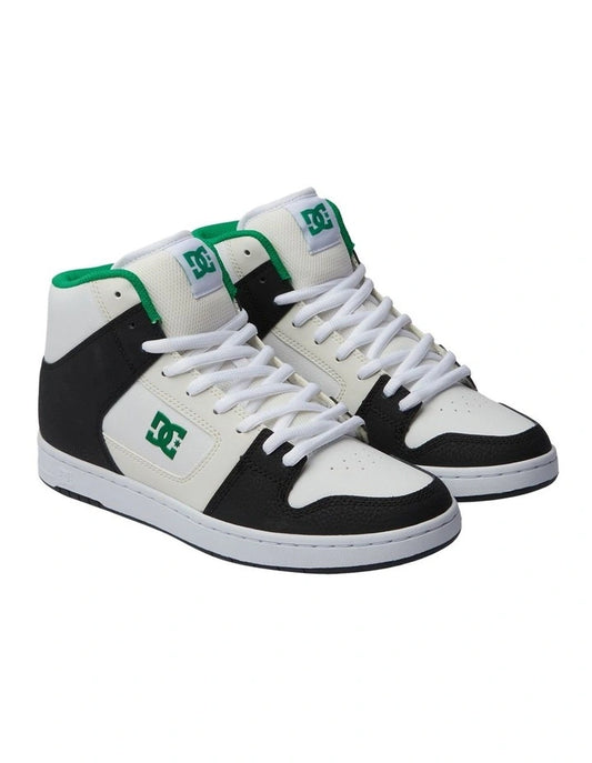 Manteca 4 High Top Shoes in Black/White/Green