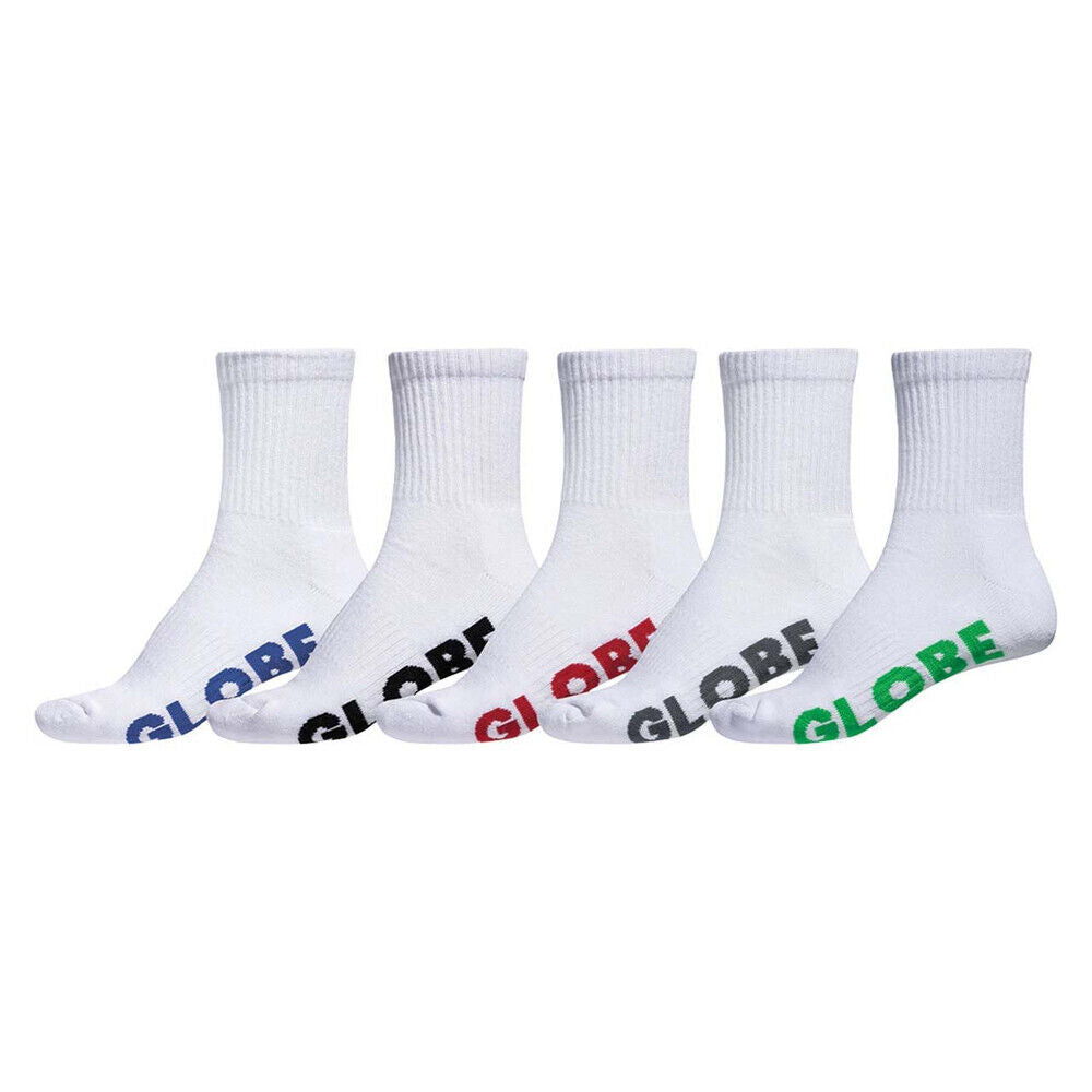 Large Stealth Crew Sock 5 Pack (12-15)